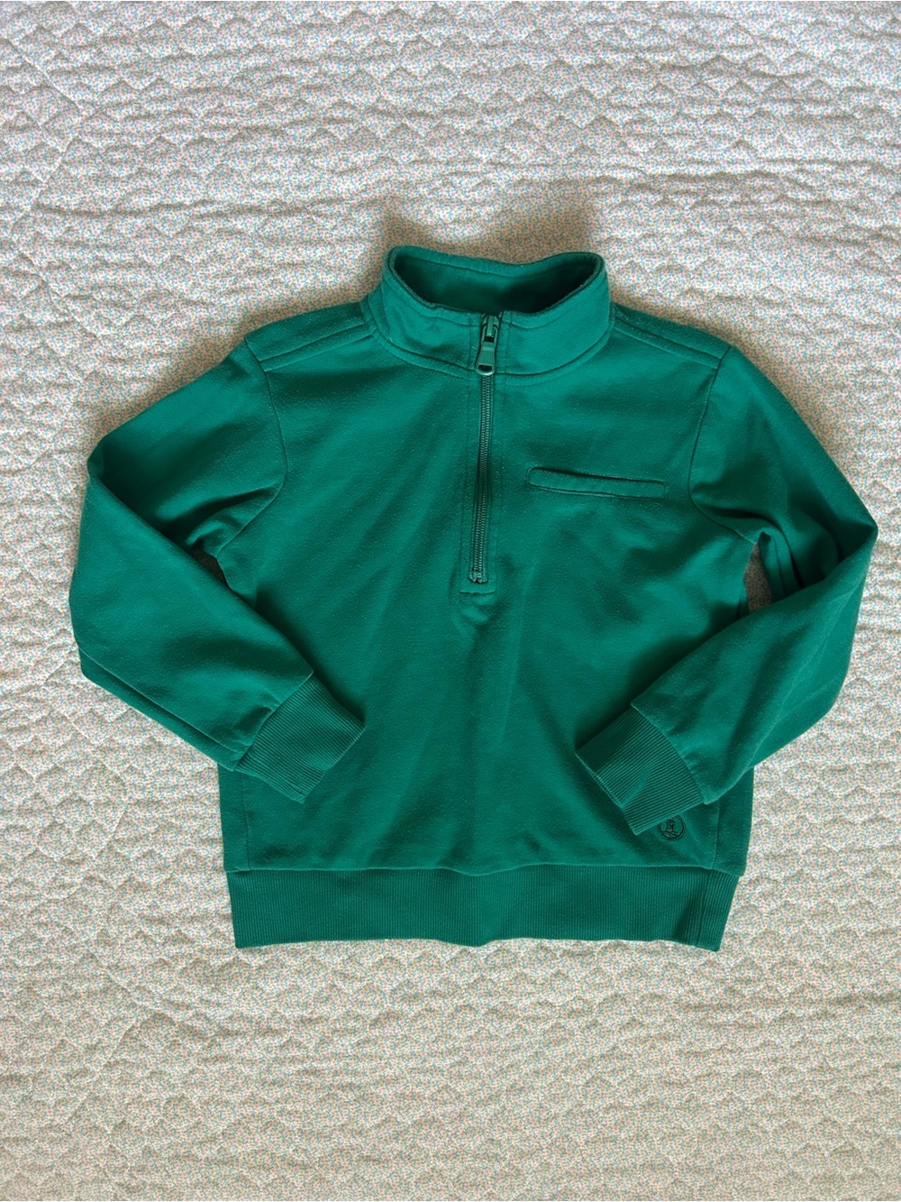 Lands’ End Boys Green Quarter Zip size 5